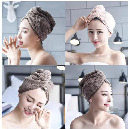 Absorbent Hair Towel & Cap